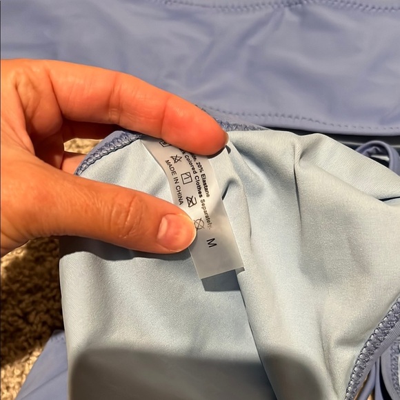 Blue Bikini with Rhinestone Accents - Picture 3 of 3